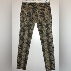 CAbi Diamondback Snakeskin Print Skinny Jean